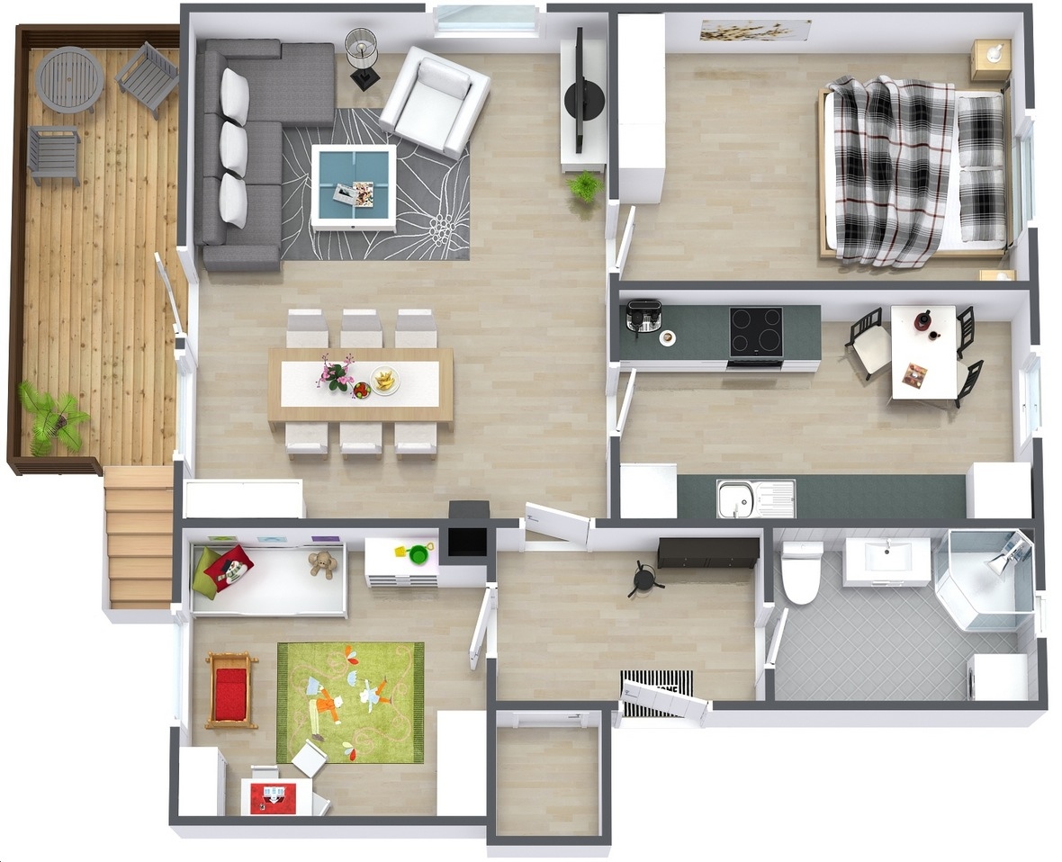 Дизайн проект двухкомнатной квартиры - советы по планировке