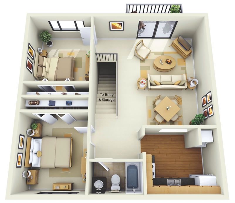 Дизайн Квартиры С 3 Спальнями