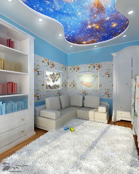 Интерьер детской комнаты. Фото 63