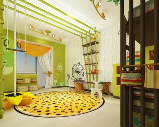 Дизайн - проект детской комнаты «джунгли»