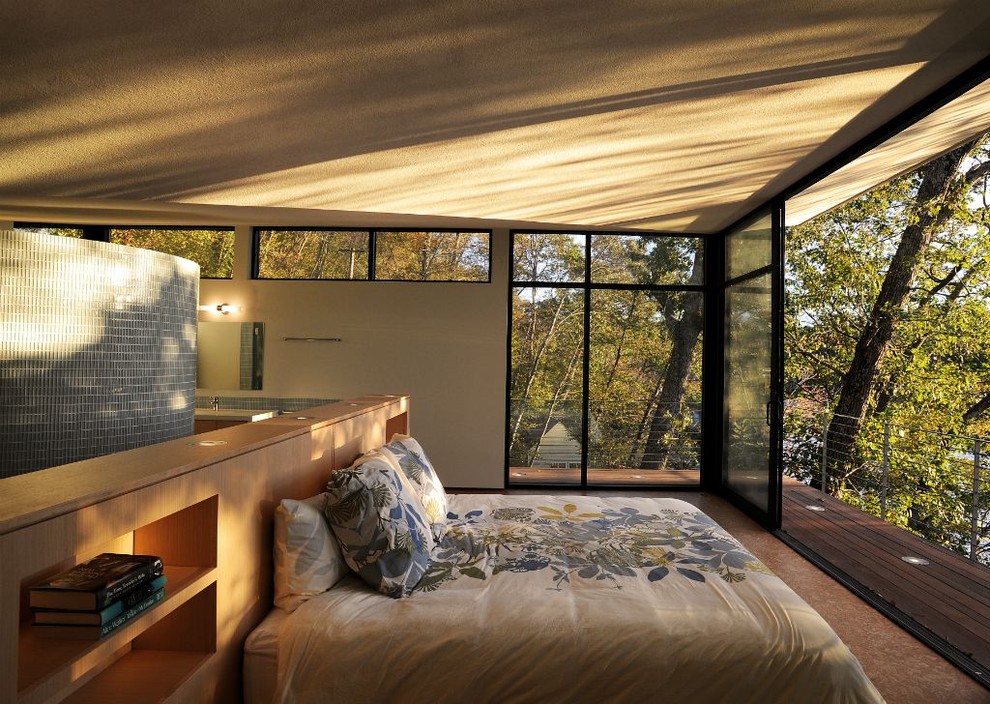 Interier Bedroom with a view of the beauty 09
