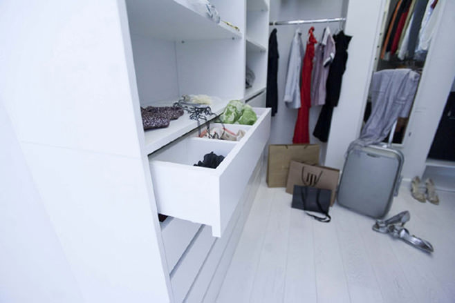 Дизайн интерьера гардеробной зоны