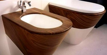 Красивое биде в дизайна ванной комнаты