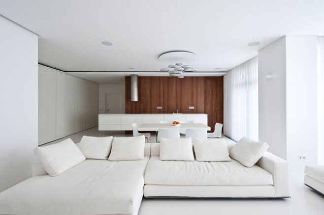 Белый цвет в интерьере квартиры от А. Фёдоровой
