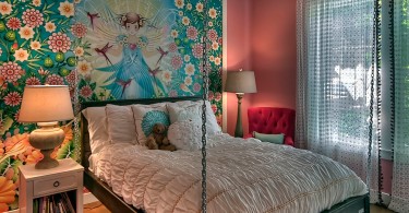 Варианты оформления спальни с использованием подвесной кровати