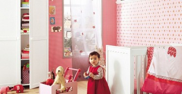 Красивый проект детской комнаты в розовых тонах