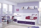 Современный дизайн интерьера детской комнаты в сиреневом цвете