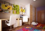 Яркое оформление детской комнаты от студии Neopolis