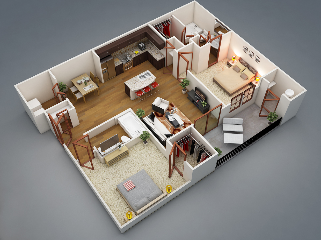 Floorplan 3d проекты