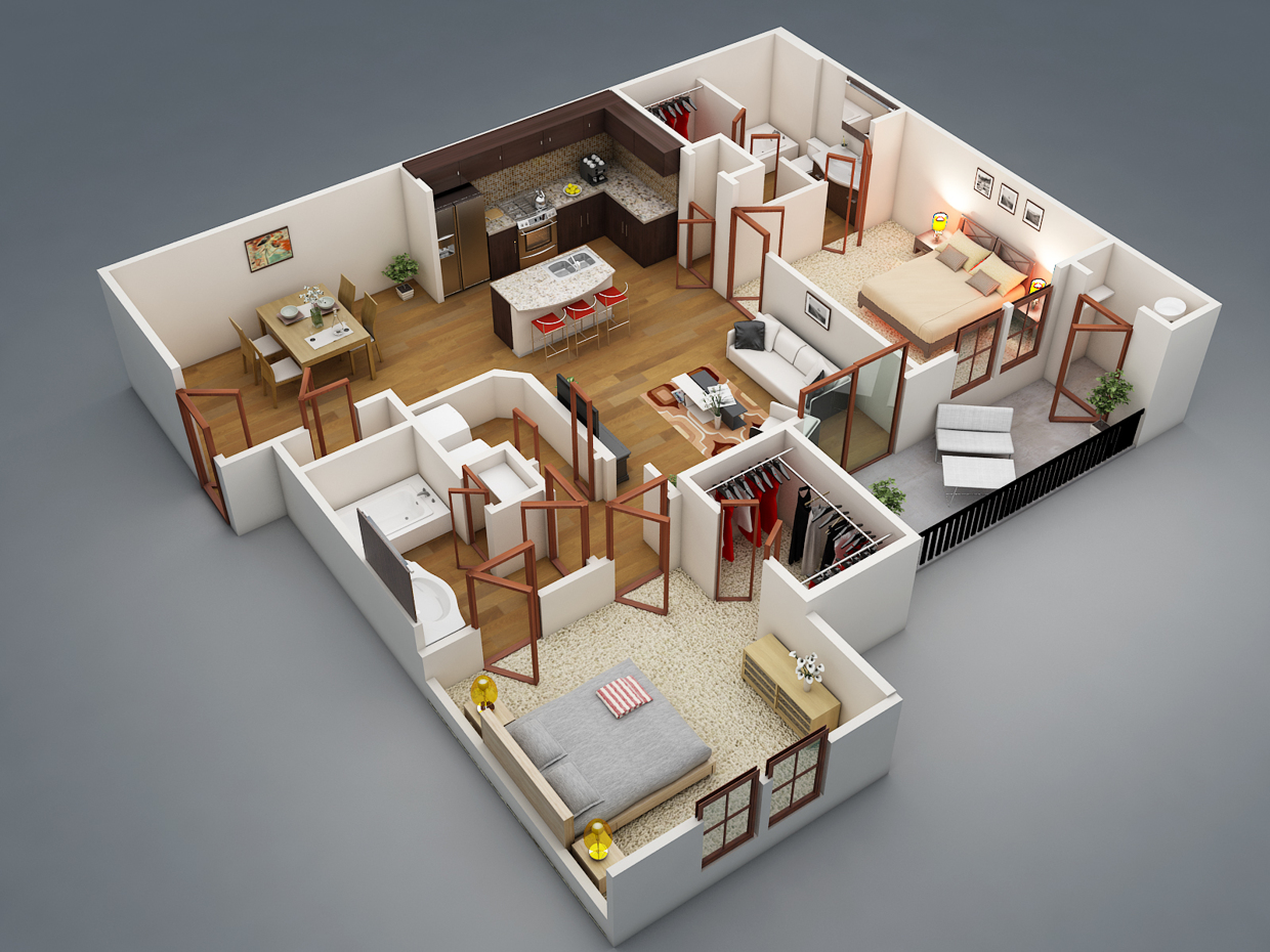 Floorplan 3d участок