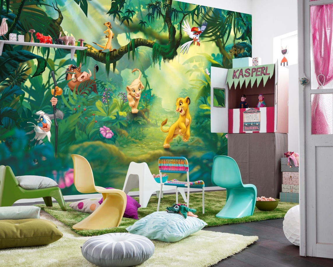 Дизайн-проект детской комнаты для мальчика или девочки — интерьер с фотообоями со сказкой