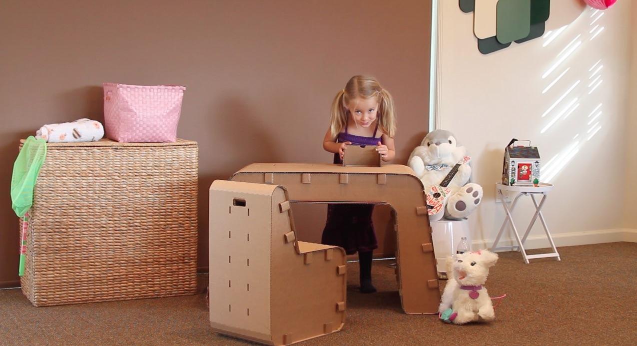 Ширма из картона - Кукольная мебель своими руками для кукольного домика | Бэйбики - 
