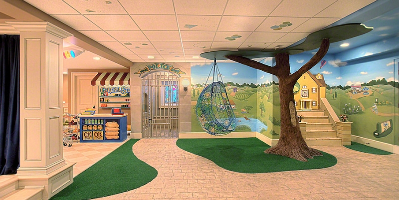 Детская игровая комната-лесная полянка, дизайн от Gander Builders