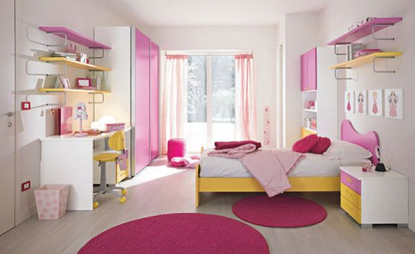 Дизайн комнаты для девочки в розовом цвете. Фото 32