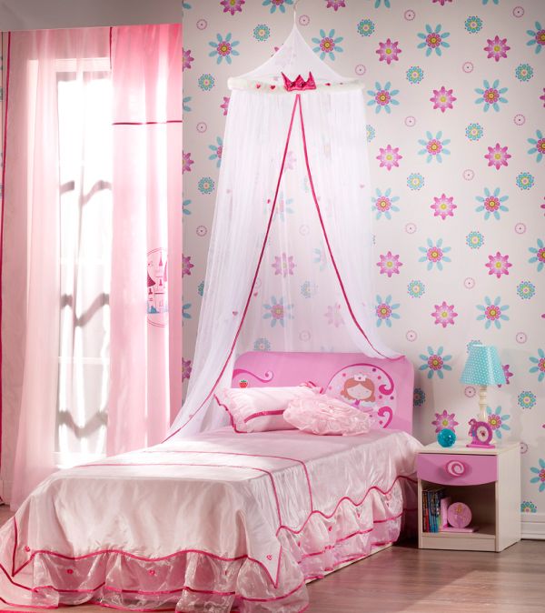 Дизайн комнаты для девочки в розовом цвете. Фото 19