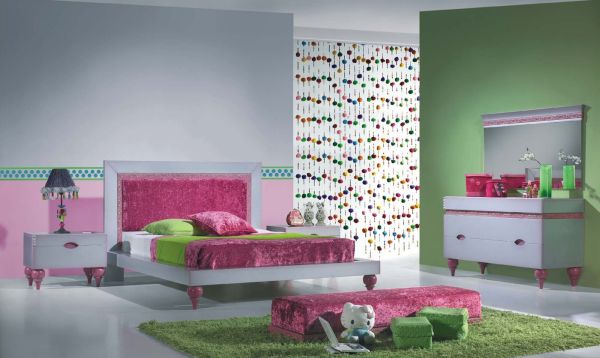Дизайн комнаты для девочки в розовом цвете. Фото 35