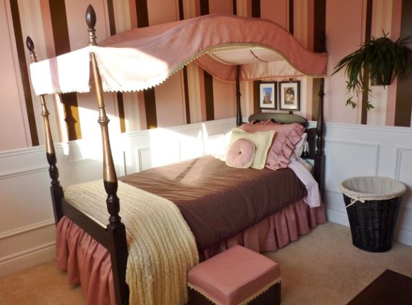 Дизайн комнаты для девочки в розовом цвете. Фото 33