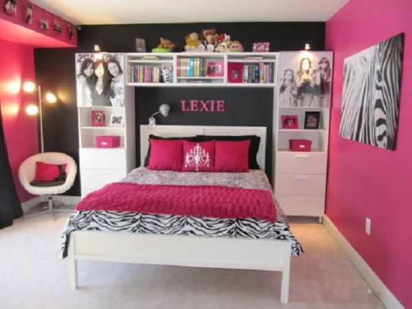Дизайн комнаты для девочки в розовом цвете. Фото 13
