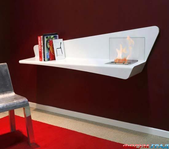 bookshelf with fireplace helios 01