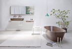 Деревянная коллекция Shell для ванной от NINA MAIR Architecture Design