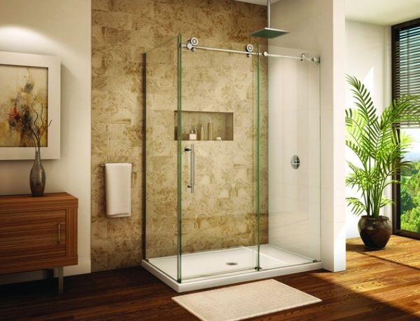 design shower with glass doors photo 11