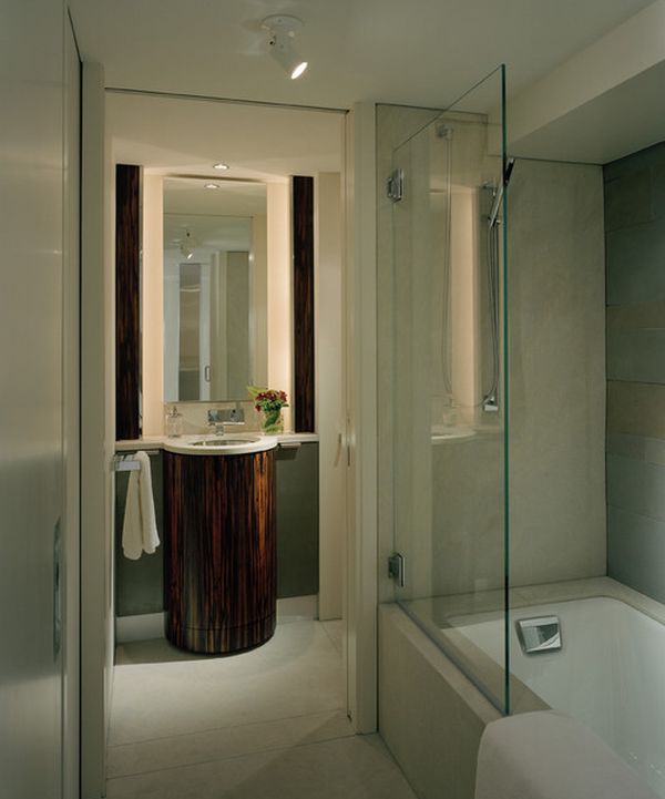 design shower with glass doors photo 25