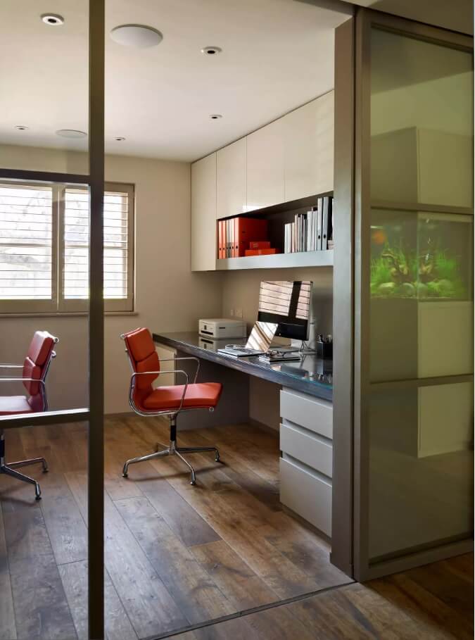 Дизайн домашнего офиса: обособленная рабочая зона 