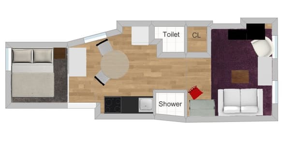 Дизайн интерьера маленькой квартиры: общий план