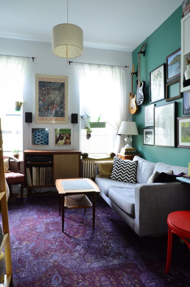 Дизайн интерьера маленькой квартиры: яркие акценты