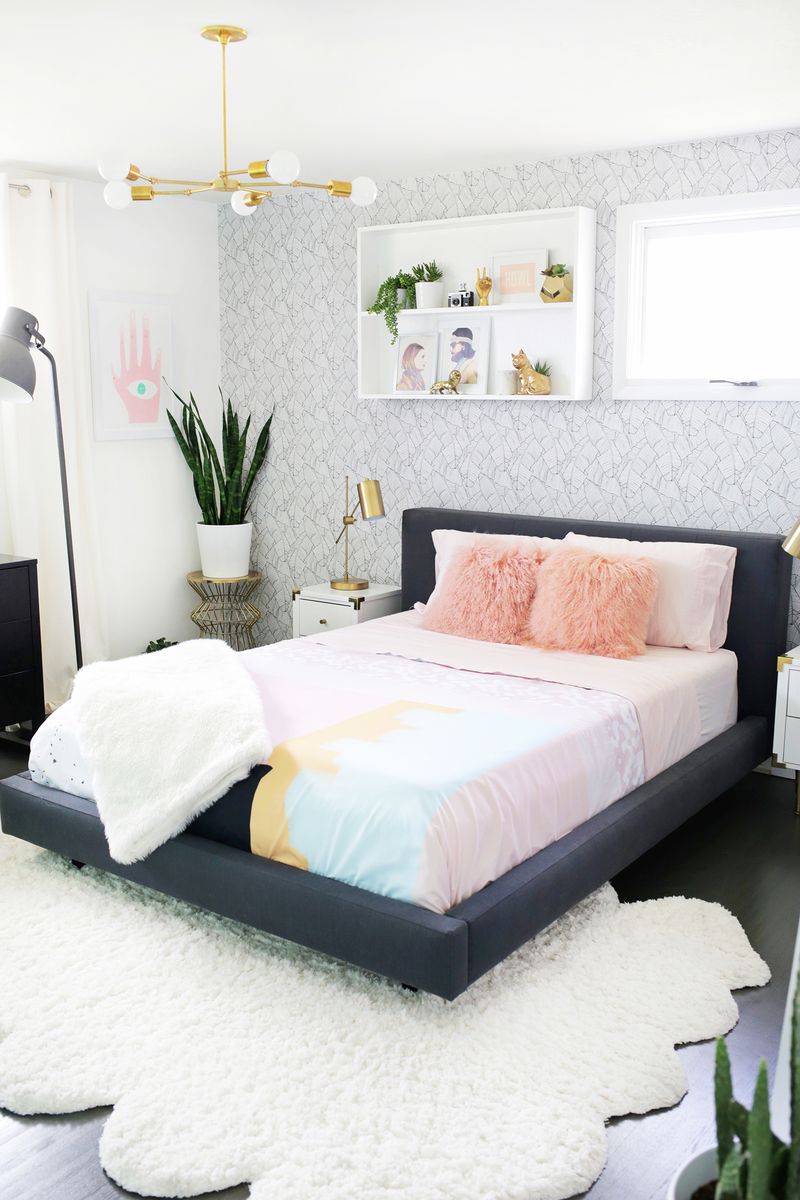 Дизайн спальни советы - комнатные растения освежают интерьер