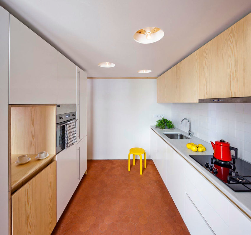Проект реконструкции квартиры - небольшая кухня