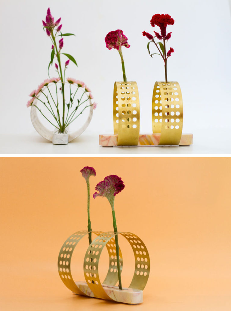 Дизайнерские вазы: двойные тонкие варианты