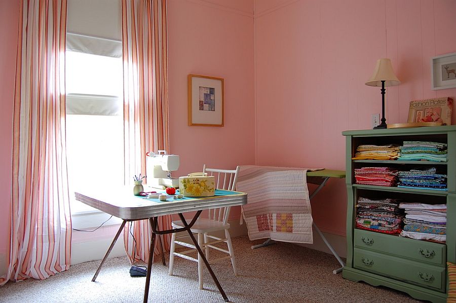 Домашний офис: розовый