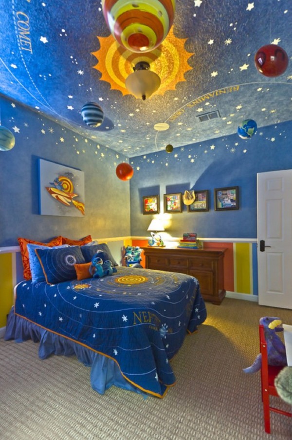 Космическое оформление детской комнаты