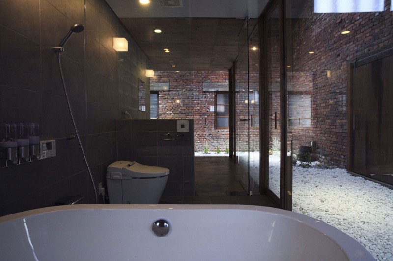 Оформление интерьера ванной в лофт-квартире