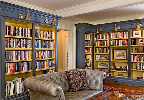 40 потрясающих интерьеров домашних библиотек – фото