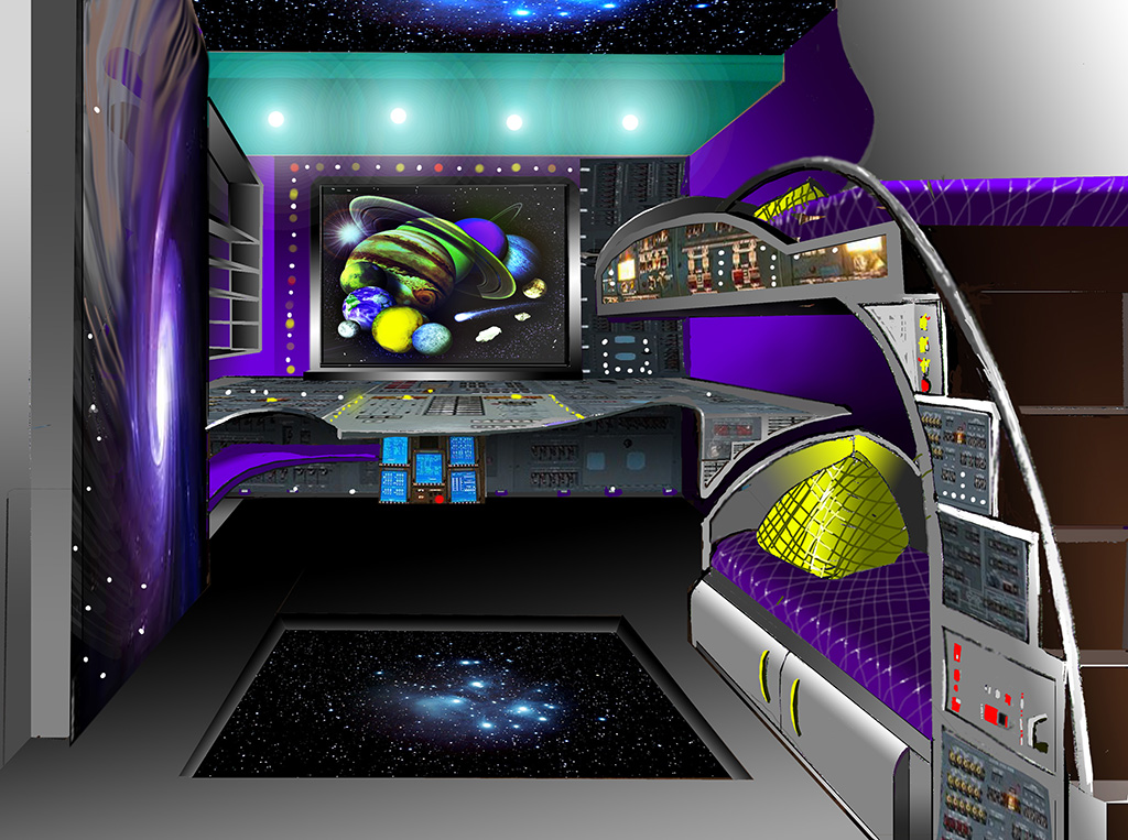 Детская комната космос дизайн (41 фото)