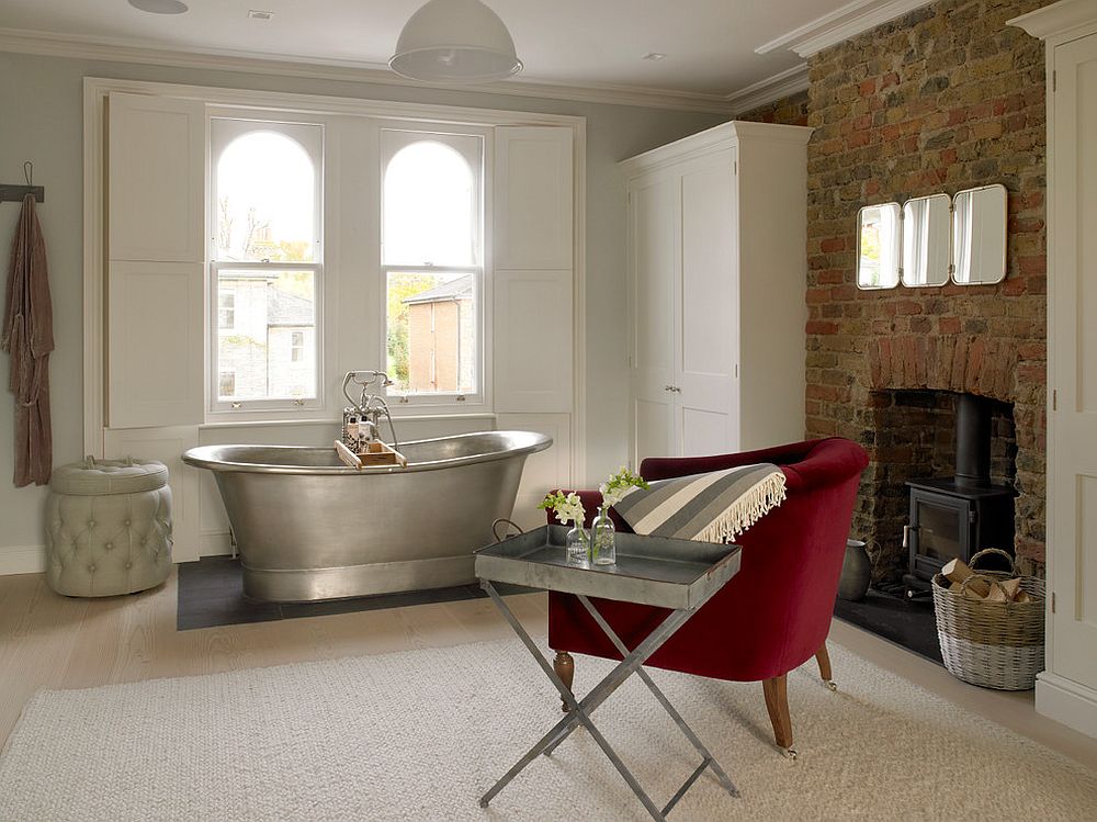 Идеи дизайна интерьера современной ванной с креслом