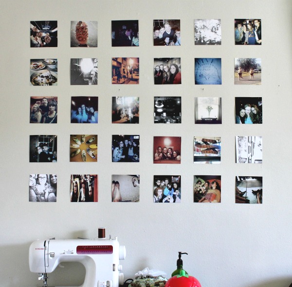 Фотографии на стене в интерьере