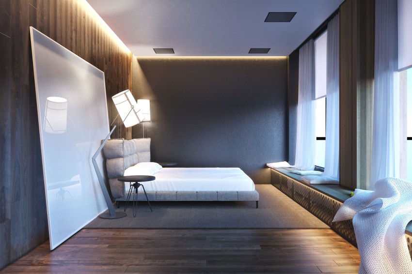 Дизайн спальной комнаты в квартире в Киеве