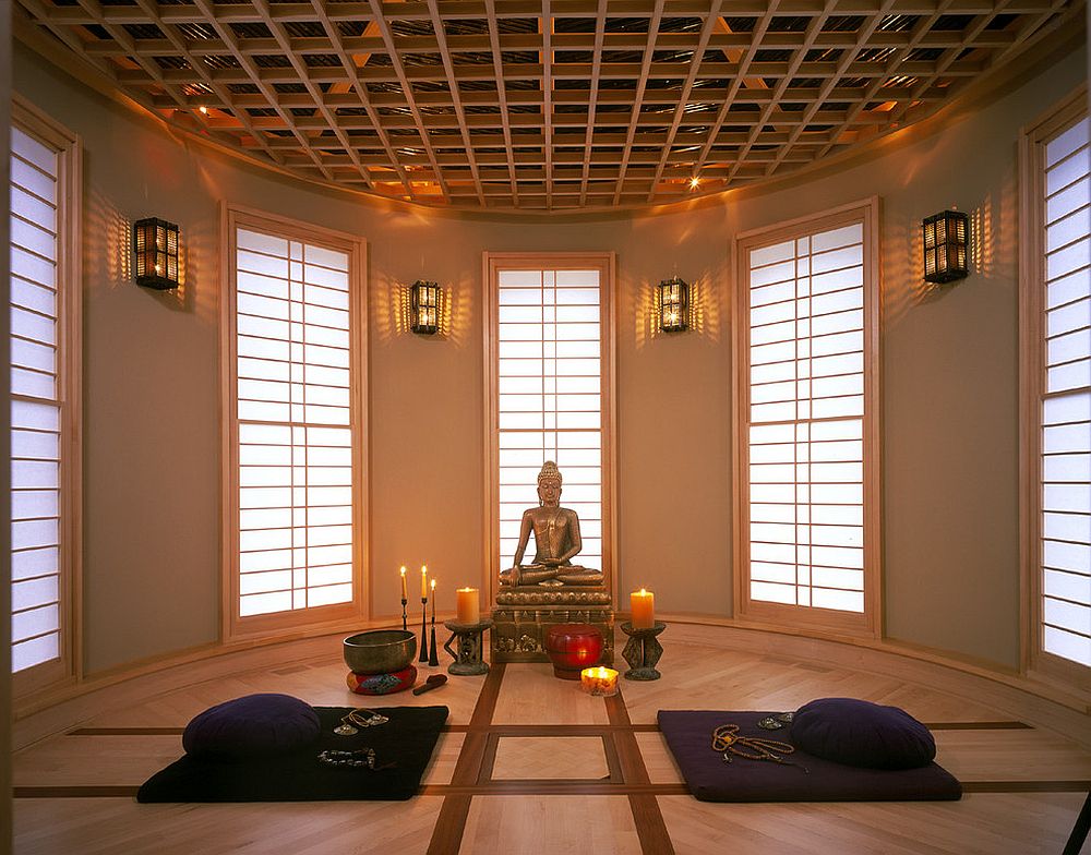 Комната для медитации в японском стиле