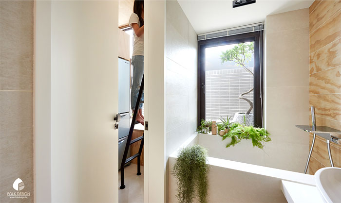 Компактная квартира студия в стиле минимализм: ванная комната - фото 1