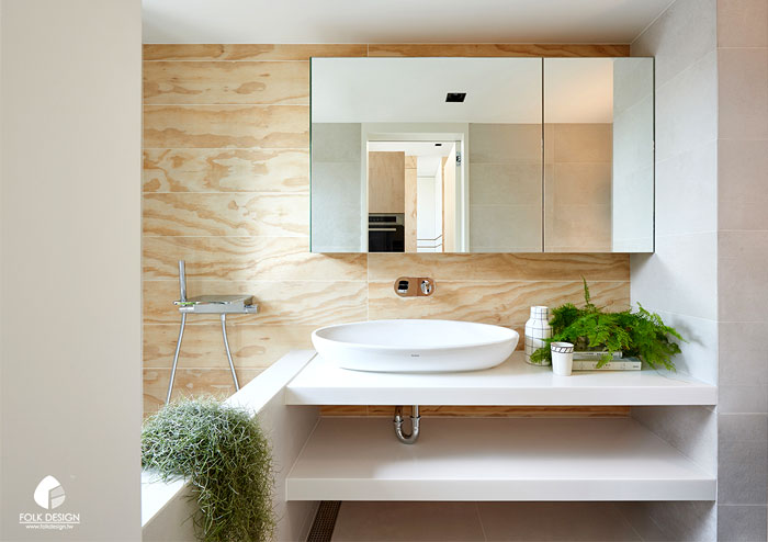 Компактная квартира студия в стиле минимализм: ванная комната - фото 2