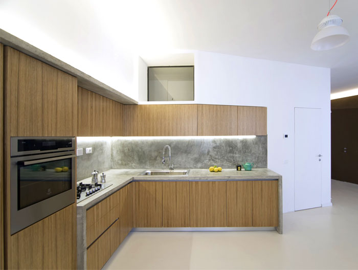 Угловая кухня в стиле минимализм 