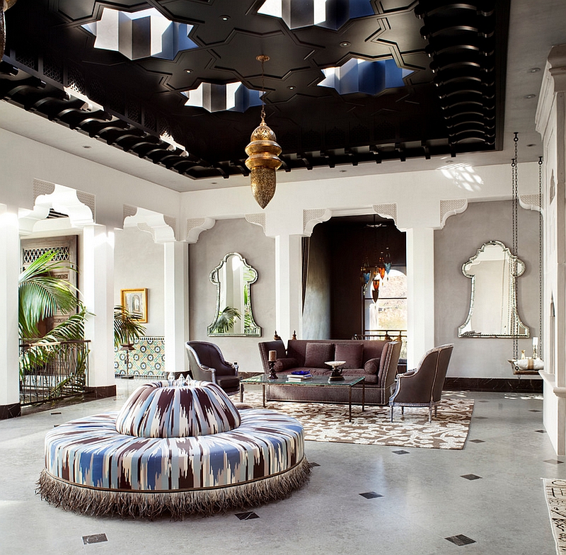 Оформление гостиной в марокканском стиле. Фото 1