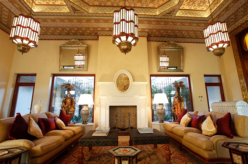 Оформление гостиной в марокканском стиле. Фото 29