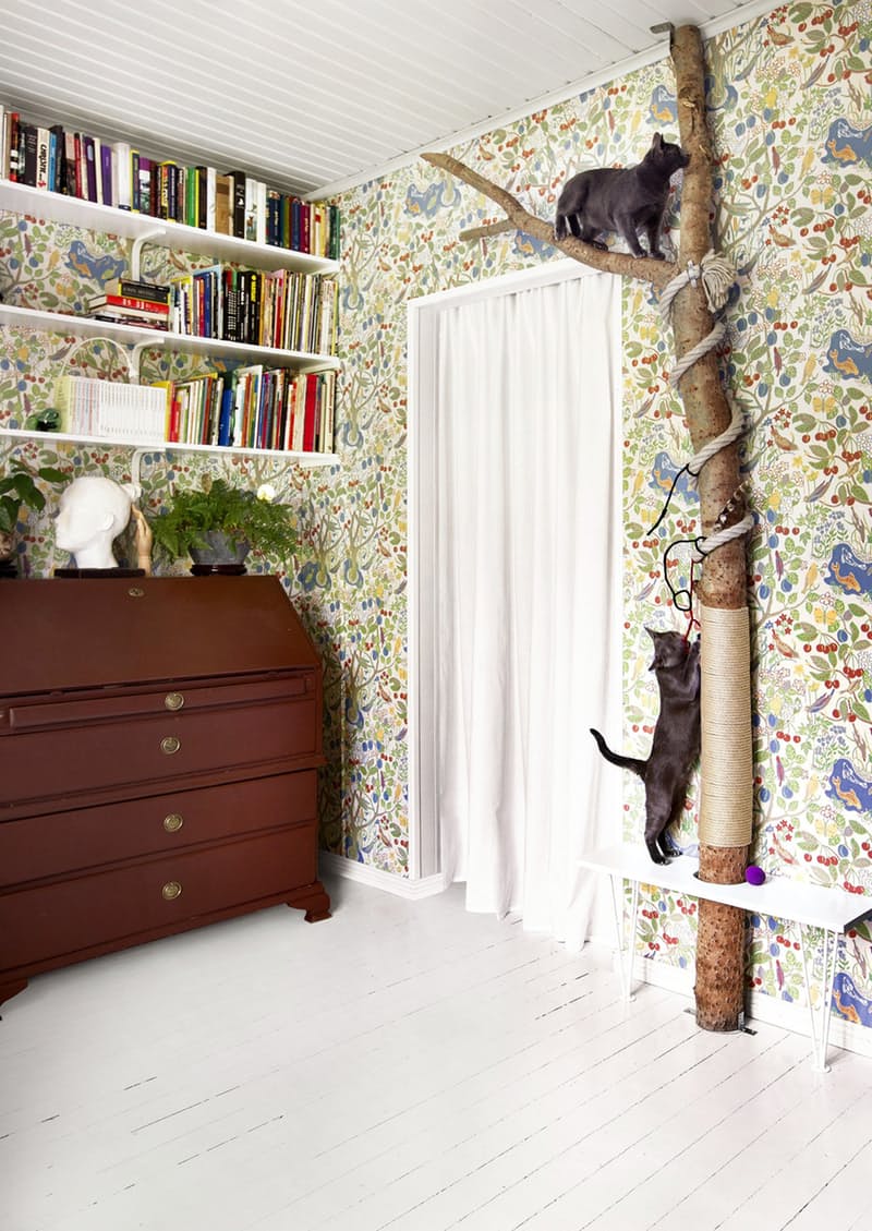 Мебель для кошек: креативное дерево
