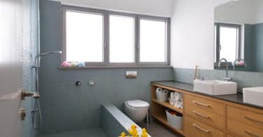 Навесные шкафы для ванной – 15 примеров