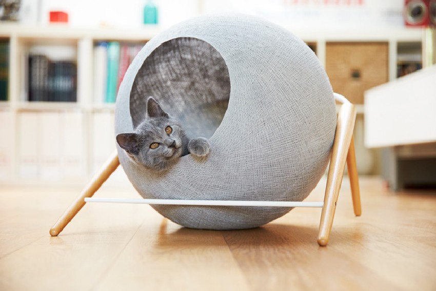 Необычные домики для кошек Meyou Paris - вариант шара - фото 1