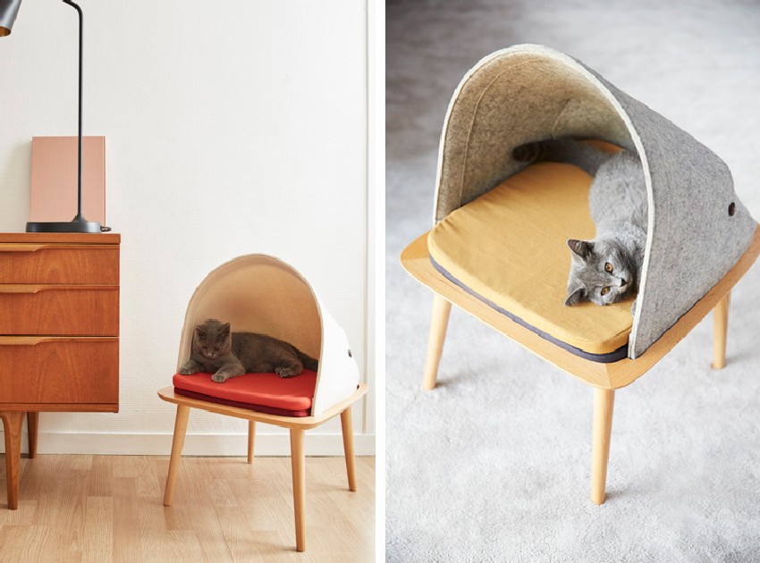 Необычные домики для кошек Meyou Paris - вариант шалаша - фото 3